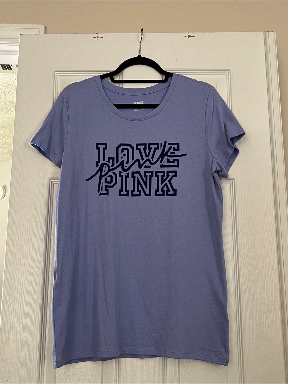 PINK Victoria's Secret Lavender 'Love Pink' Graphic Tee